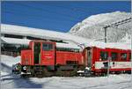 Die  Schöma  Tm 2/2 4971 besorgt in Andermatt den Rangierdienst.