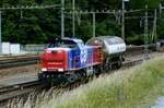 Am 23 September 2010 töfft 843 074 mit ein Zementwagen bei Erstfeld während leichte Gleisarbeiten. Am 23 September 2010 töfft 843 074 mit ein Zementwagen bei Erstfeld während leichte Gleisarbeiten.