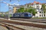 BLS Re 465 005-7 in La-Chaux-de-Fonds. Mai 2016.