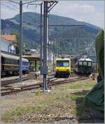 Durch Thal gefahren, und gestaunt, wie breit dies ist gab es in Balsthal erneut einen  BDe 4/4 Zug zu sehen, diesmal ein ex MSB der nun bei der OeBB als Ersatz für den SBB Domino vorgesehen ist im Bild neben einer Re 4/4 I der Steurewagen Bt 80-35 003.

17. Juni 2023