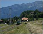 Die BLS Re 4/4 II 504 schiebt bei Faulensee ihren EW III RE von Zweisimmen nach Interlaken Ost.

14. Juni 2021