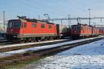 SBB: Re 4/4-Treffen in Solothurn HB am 22. Januar 2016.
Foto: Walter Ruetsch