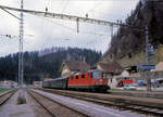 Le Locle - Le Locle-Col-des-Roches: Heute fahren keine planmässigen SBB-Züge mehr zum Talboden nach Col-des-Roches hinunter.