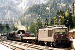 Am 24 Mai 2002 steht BLS 169 in Kandersteg bei der Autoverladerampe. Seit 2022 sind die Brownies der BLS nür noch im Autoverladeverkehre an zu treffen.