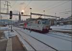 Thyristorlok 456 095 im Anflug auf St.Gallen.