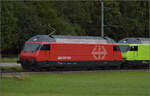 Grosses BoBo-Treffen in Balsthal - die Teilnehmerinnen:    Die Re 460 058 'La Côte' der SBB ist Teil der Drehstrom-Variante der Schweizer BoBo-Familie.