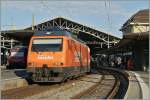 Die  easyjet  Re 460 063-1 in Lausanne.