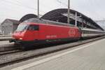 SBB 460 112 'THURTAL' steht abfahrtbereit in Olten am 30 Dezember 2018.