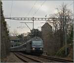 Hier noch ein Bild der BLS Re 465 018 mit einem IR Brig - Genève Aéroport bei Veytaux-Chillon, wobei das schöne Schloss nur Ansatzweise im Hintergrund zu erkennen ist.