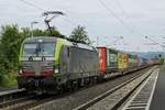 BLS Cargo 475 411 durchfährt am 16.06.2018 den Bahnhof Leubsdorf (Rechte Rheinstrecke)