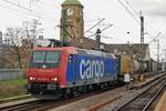 Leider ins Gegenlicht passiert SBBCI 482 006 samt KLV Basel badischer Bahnhof am 29 Juni 2013.