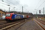 Die an die SBB Cargo International AG vermietete Re 482 009-8  Zürich-Oerlikon  (91 85 4482 009-8 CH-SBBC)  Starke Maschine sucht starke Typen  der SBB Cargo AG fährt am 22.05.2022, mit