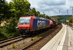 Die an die SBB Cargo International AG vermietete Re 482 019-7 (91 85 4482 018-7 CH-NRFAB) der NRFAB - Nordic Re-Finance AB, Bankeryd (Schweden), ex SBB Cargo Re 482 019-7, f�hrt am 23 Juli 2026 mit einem KLV-Zug durch den Bahnhof Kirchen/Sieg in Richtung K�ln.

Die TRAXX F140 AC1 wurde 2003 von Bombardier in Kassel unter der Fabriknummer 33572 gebaut und an die SBB Cargo AG geliefert. Sie hat die Zulassungen und Zugbeeinflussungssysteme f�r die Schweiz und Deutschland. Im Februar 2026 wurde sie an die NRFAB - Nordic Re-Finance AB.