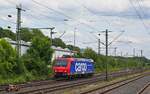 Als Lz ist die SBB Cargo-482 023-9 am 13.06.2024 in Düsseldorf-Eller unterwegs