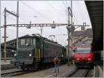 Ae 4/7 10997 und Re 460 in Lausanne.