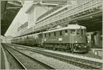 Als s/W Variante: Der  L'Association 141R568  Extrazug Train Chasse mit der ex BLS Ae 6/8 N° 205 beim Halt in Lausanne.

14. Oktober 2023