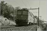 Im Archiv aufgestöbert: die Ae 6/6 11434 mit einem Güterzug Richtung Lausanne bei Bossière.
