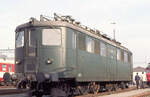 Ae 4/6 10801-10812: Lok 10805 an einer Ausstellung in Basel.