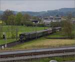 Rundfahrt vom Bodensee durchs Emmental mit 23 058 und Ae 4/7 11022.

Ae 4/7 11026 zwischen Langenthal und Kaltenherberge. April 2023. 