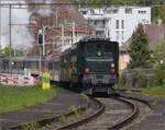 Rundfahrt vom Bodensee durchs Emmental mit 23 058 und Ae 4/7 11022.

Am Zugschluss hilft Ae 4/7 11026 beim 7-Wagen-Zug mit. Baden Oberstadt, April 2023.