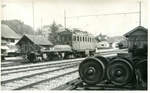 Der Bahnhof Laupen am 21.Mai 1963, mit der Ce4/4 1  Marianne , die heute dem Verkehrshaus gehrt.