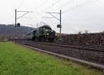 SBB HISTORIC: Extrazug mit der Ce6/8 lll 14305 und dem AS 2802 bei Roggwil am 15.