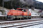 BLS 132 steht am 31 Dezember 2019 in Kandersteg.