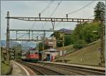 Die Re 4/4 II mit dem IC 158 Milano - Luzern in Lugano Paradiso.