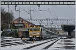 Ein Voralpenexpress von Luzern nach St.Gallen bei der Durchfahrt in Immensee.
5. Jan. 2017