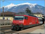 Die SBB Re 460 099-5 in Bellinzona.