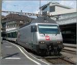 Die SBB Re 460 107-6 in Lausanne.