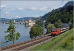 SBB Re 460 mit IR beim Château de Chillon.