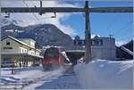 Unverkennbar ein Nachschuss... Schnee auf wirbelnd schieb eine SBB Re 460 nach dem Verlassen des Gotthard Tunnels in Airolo ihren IC 21 10667 in Richtung Lugano. Der Zug verkehrt von Basel SBB nach Lugano.

21. Januar 2025