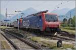 Die SBB Re 474 017 und 003 in Domodossola.