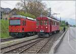 Beim Rangieren zeigt sich der Bernina Bahn ABe 4/4 35 in Blonay neben der MOB HGe 2/2 2501. 

7. Mai 2022
