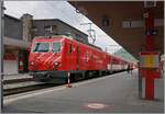 Auch nach der Umgestaltung des östlichen Bahnhofskopfes in Andermatt ist kaum möglich die Züge nach Disentis vernünftig zu fotografieren, dies ist um so bedauerlich, da diese oft