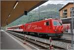 Auch nach der Umgestaltung des östlichen Bahnhofskopfes in Andermatt ist kaum möglich die Züge nach Disentis vernünftig zu fotografieren, dies ist um so bedauerlich, da diese oft