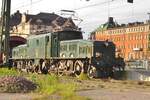 Ein Schweizer Krokodil in Schweden! SBB Historic 14305 steht am 13 September 2015 in Gävle während das 100 Jahresjubiläum Elektrische Züge in Schweden.