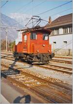 Der SBB Te III 173 wartet in Marigny auf neue Aufgaben. 

Analogbild vom März 1998