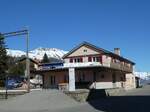 (233'659) - Der Bahnhof Celerina/Schlarigna am 10. M�rz 2022