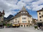 (149'683) - Geb�ude am Stadtplatz in Brig am 20.