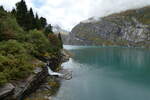 (280'129) - Der Zervreila-Stausee am 9.