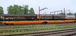 CH-WASCO 33 85 4956 225-8 Gattung Sdggmrss, REV/TVP/15.04.14, sechsachsiger Container-Tragwagen, Pattburg 02.05.2014