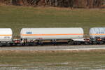 7824 056 (Zags) von  GATX  am 19. Februar 2025 bei Axdorf.