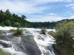 (193'961) - Der Rheinfall mit Br�cke am 10.