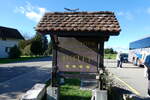 (280'423) - Werbeh�uschen f�r den Gasthof zu den 3 Sternen am 15. September 2025 in Brunegg