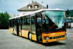 (109'535) - PostAuto Aargau - Nr. 15/AG 428'666 - Setra (ex P 25'601) am 20. Juli 2008 beim Bahnhof Frick