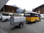 (268'159) - PostAuto Bern - BE 186'986 - Hess/PTT Gepckanhnger (ex Portenier, Adelboden Nr. 2; ex Geiger, Adelboden Nr. 2; ex P 2795) am 12. Oktober 2024 auf der Griesalp