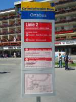 (134'751) - Grindelwald Bus-Haltestelle - Grindelwald, Bahnhof - am 3.