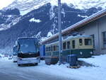 (271'285) - Meier, Zrich - ZH 263'639 - Setra am 18. Januar 2025 beim Bahnhof Grindelwald Grund